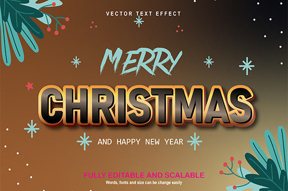 Bring Holiday Magic to Your Designs with This Christmas Editable Text Effect