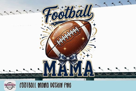 Celebrate Game Day with Football Mama Design PNG