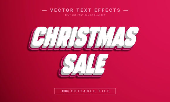 Christmas Sale Editable Text Effect: Your Festive Design Shortcut