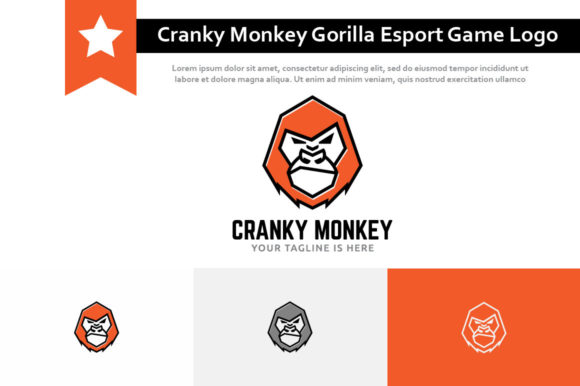 Cranky Monkey Angry Gorilla Jungle Logo for Bold Brands