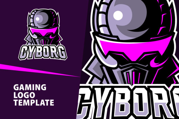 Cyborg Mascot Gaming Logo Design: Level Up Your Brand