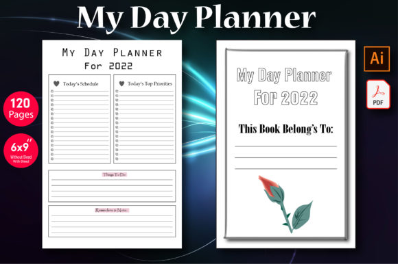Day Planner Print Ready & KDP: Your Tool for Instant Productivity