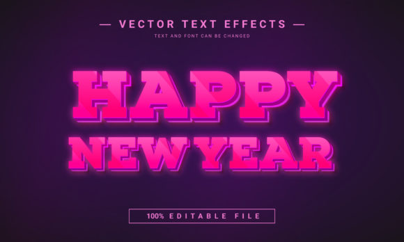 Happy New Year Editable Text Effect: Instant Festive Design