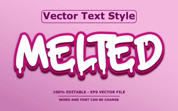 MELTED Vector Text Effect: Editable and Full of Dripping Style