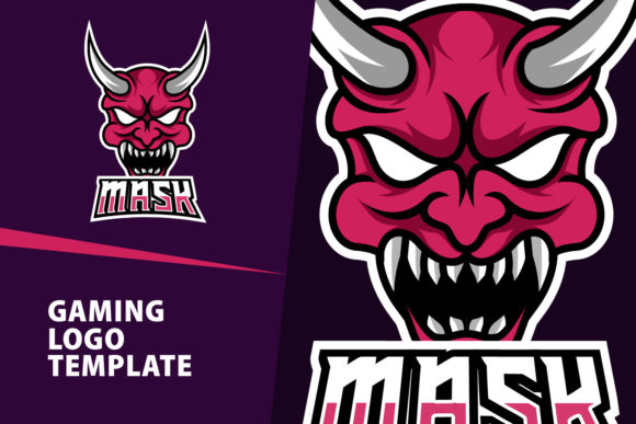 Primitive Mask Mascot Gaming Logo Design: A Bold Visual Identity