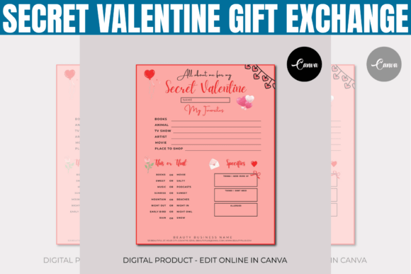 Secret Valentine Gift Exchange Template: Organize Your Event