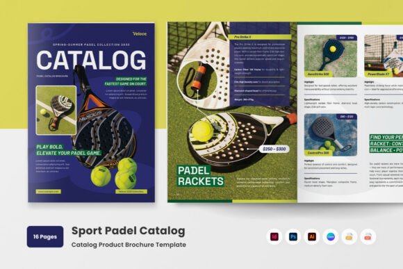 Sport Padel Catalog Brochure: Your High-Impact Product Showcase