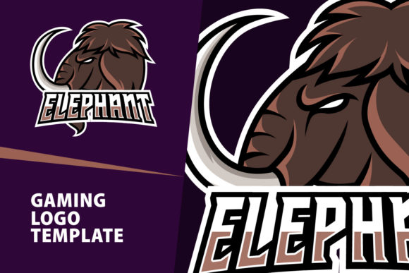 Unleash Your Brand: The Elephant Mascot Gaming Logo Design