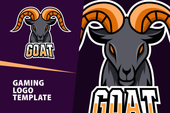 Unleash Your Brand: The Goat Mascot Gaming Logo Design