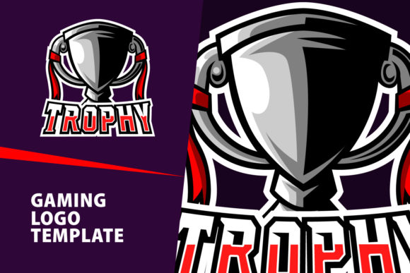 Unleash Your Brand: The Trophy Mascot Gaming Logo Design