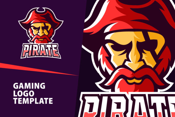 Unleash Your Brand’s Inner Rogue: The Pirate Mascot Gaming Logo Design