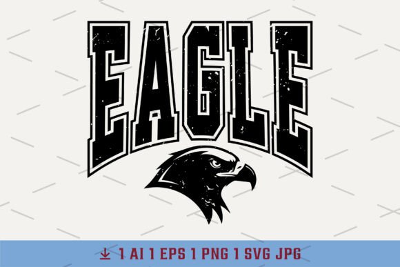Varsity Retro Eagle Eagles Distressed: More Than Just a Font