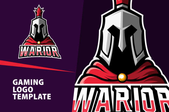 Warior Mascot Gaming Logo Design: Unleash Your Brand