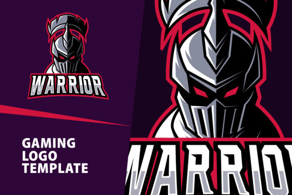Warrior Mascot Gaming Logo: Bold Branding for Esports