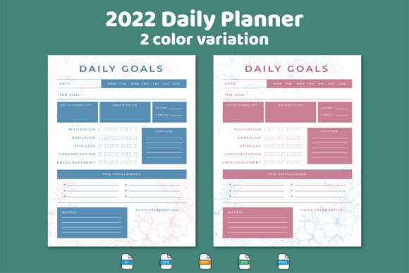 Your Complete 2022 Daily Planner Print Ready & KDP Solution
